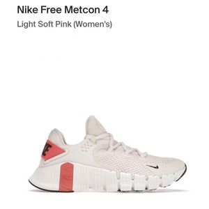 Nike Free Metcon 4 , Sz 8 , Color- Soft Pink